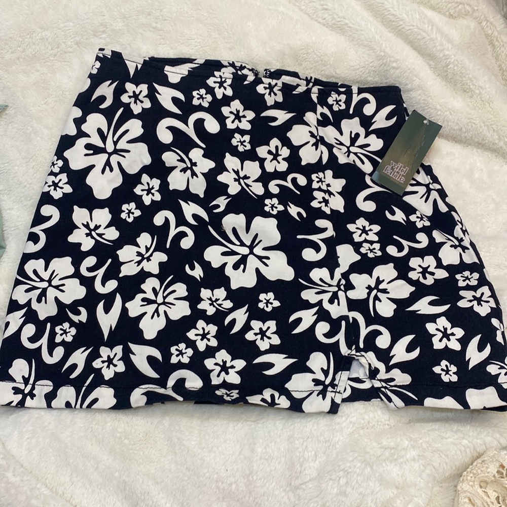 Black and white skirt